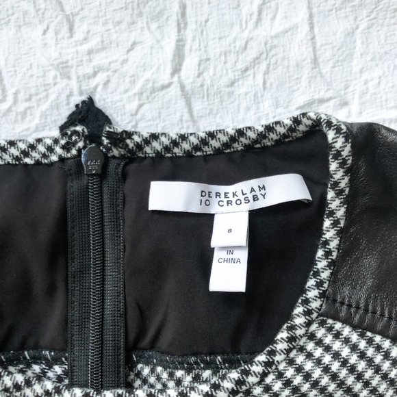 10 Crosby Derek Lam Black and White Mini Dress - Picture 2 of 7